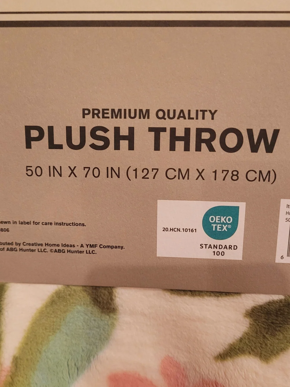 Hunter Floral Plush Throw Blanket